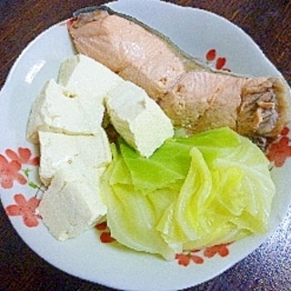 秋鮭＆豆腐の水炊き